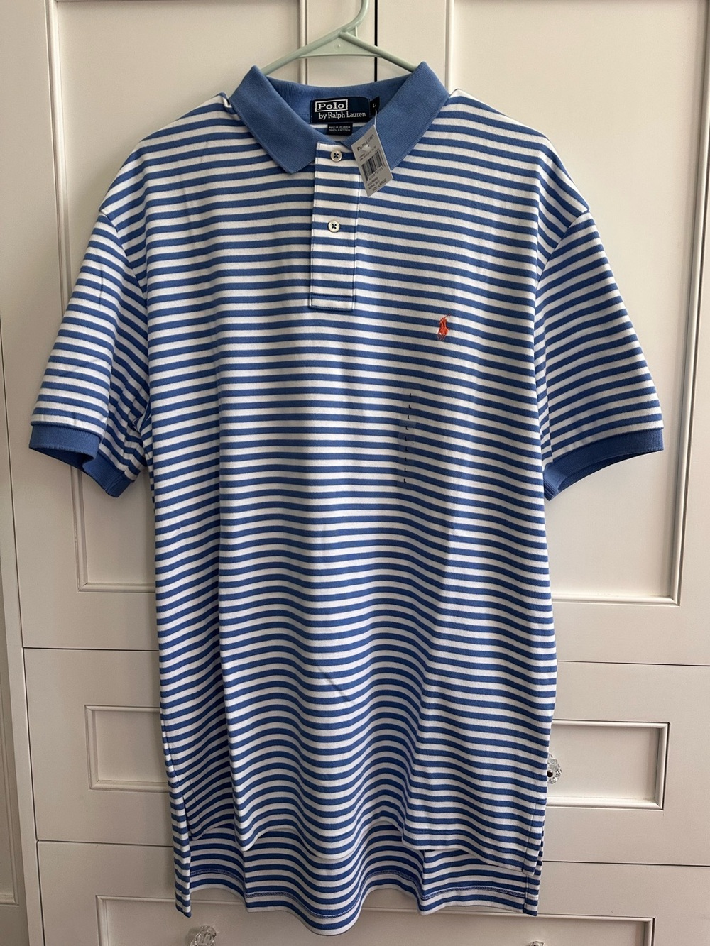 NWT Polo Ralph Lauren striped polo shirt, size L